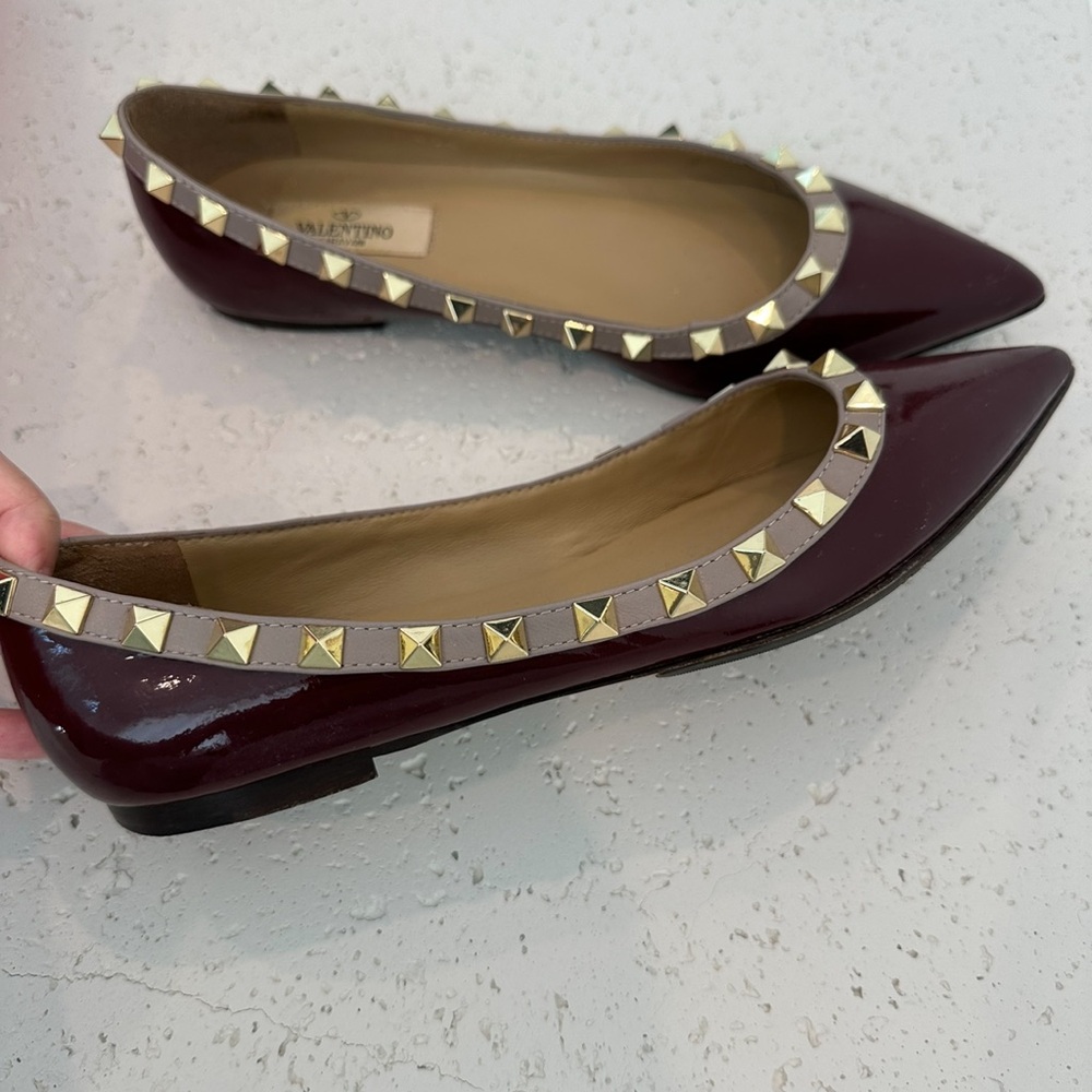 VALENTINO ROCKSTUD FLATS - Picture 6 of 15